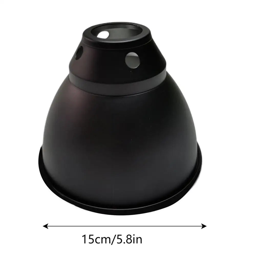 Deep Dome Reptile Heat Lamp Fixture UVB Basking Light Reflector Dome Lampshade Terrarium Lighting System with Optical Reflection