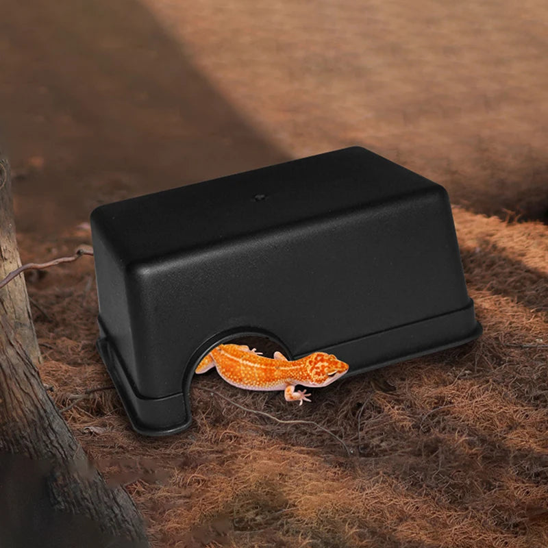 Reptile Hiding Cave Multi-Species Small Pet Cave, Hide Box for Amphibians, Insects & Arachnids, Easy to Clean Habitat Accessory