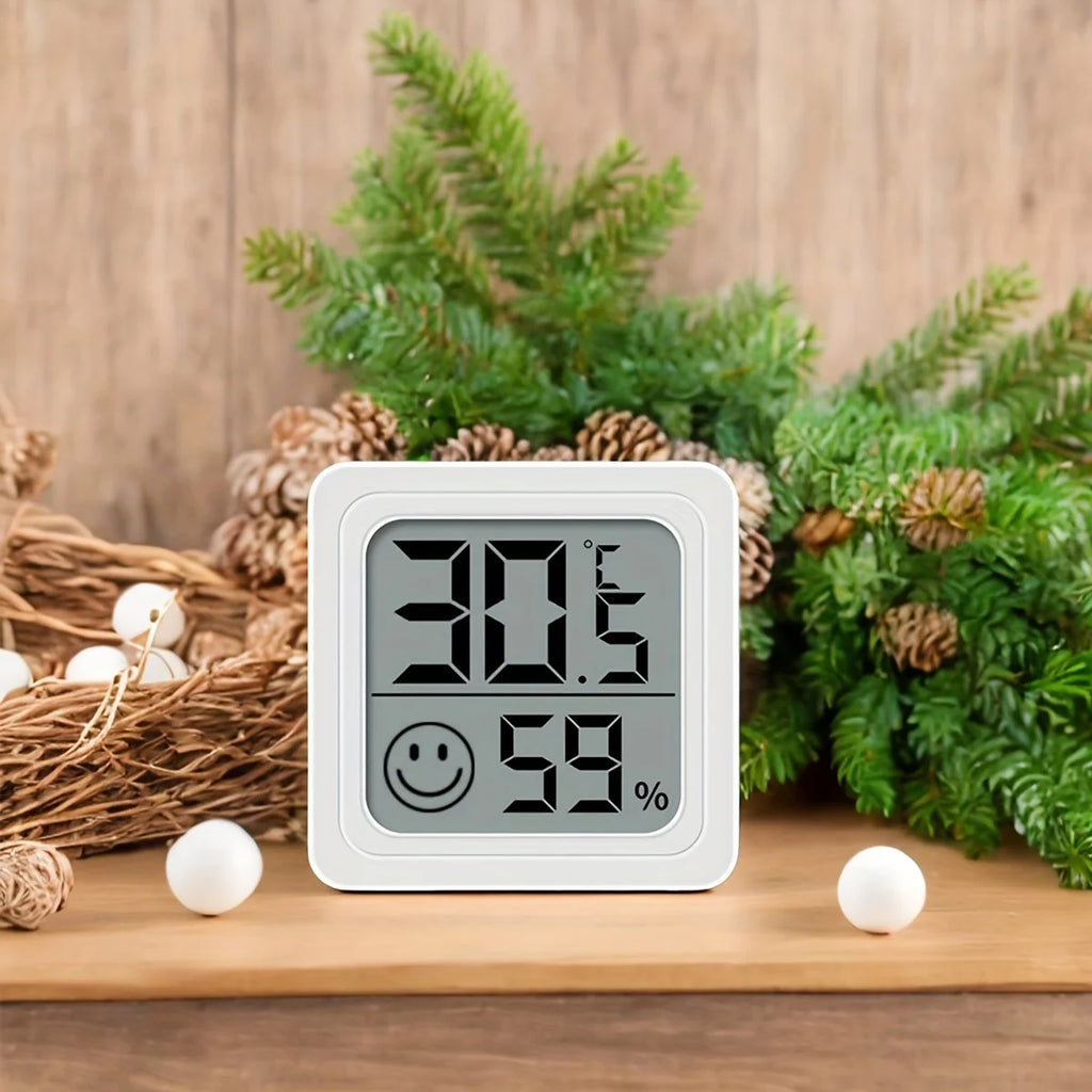 Digital Indoor Thermometer Hygrometer – Electronic Temperature and Humidity Meter for Home or Car Use, 1PC