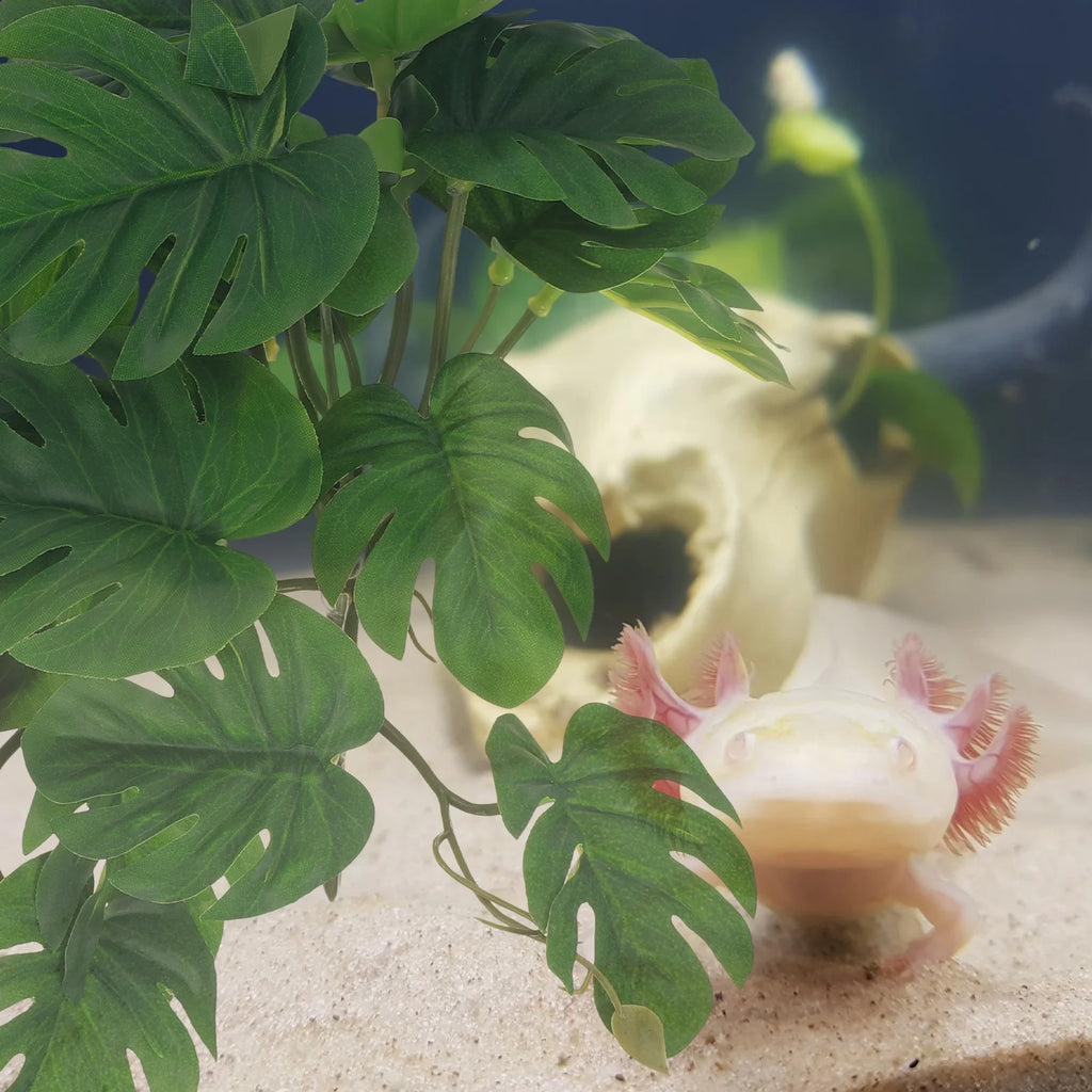 Reptile Plants For Terrarium Aquarium Landscaping Plant Reptile Tank Decor Fake Plants Fish Tank Decorations Pet Supplies