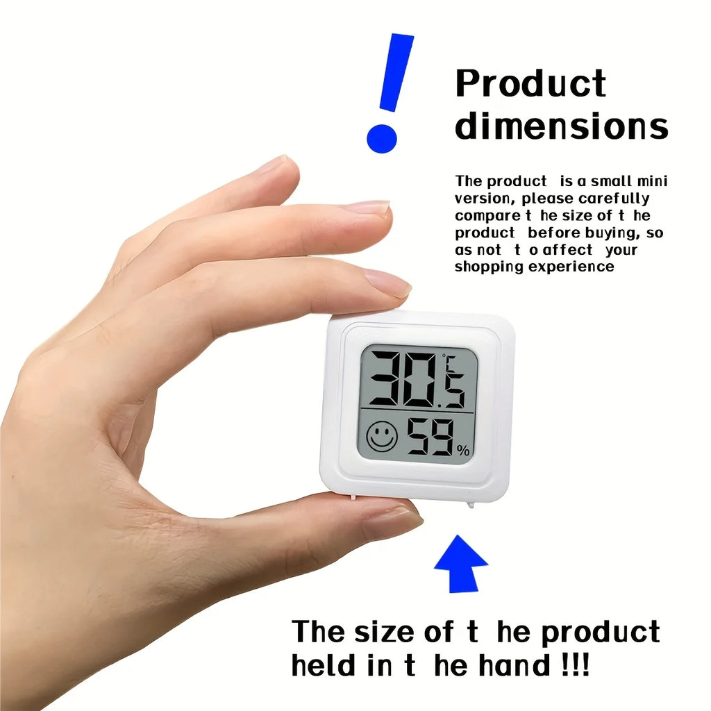 Digital Indoor Thermometer Hygrometer – Electronic Temperature and Humidity Meter for Home or Car Use, 1PC