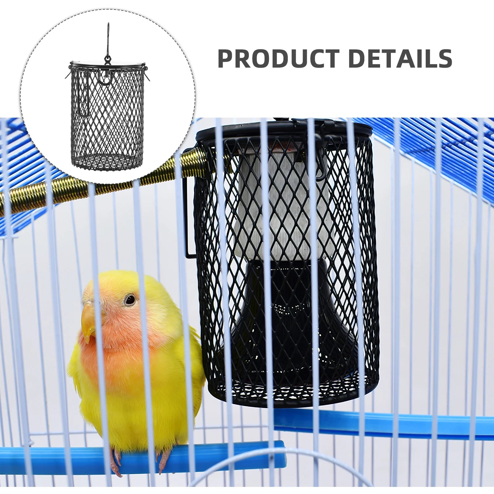 Heater Lamp Grille Heating Enclosure Terrarium Cage Lampshade Reptile Guard Ceramics Dome Lampshade Covers for Black Domes Cage