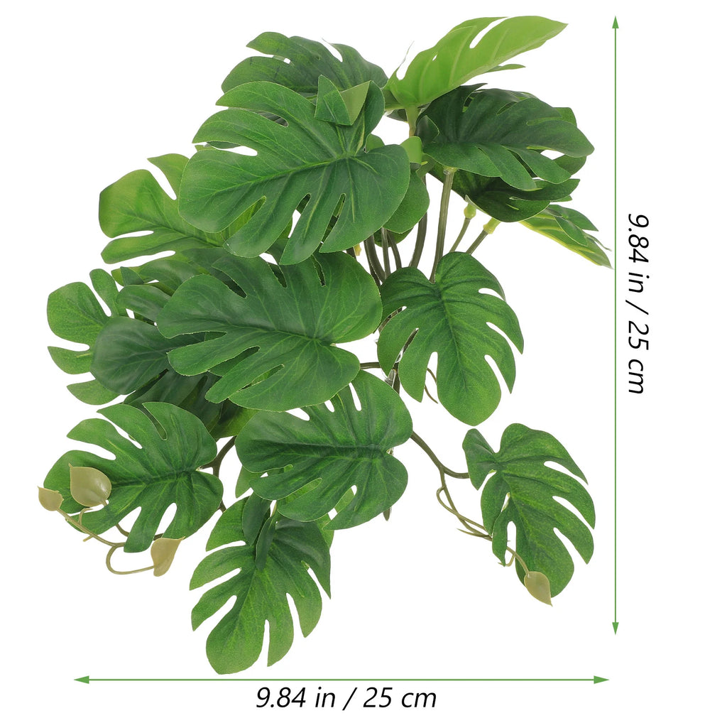 Reptile Plants For Terrarium Aquarium Landscaping Plant Reptile Tank Decor Fake Plants Fish Tank Decorations Pet Supplies