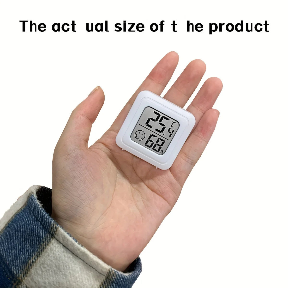 Digital Indoor Thermometer Hygrometer – Electronic Temperature and Humidity Meter for Home or Car Use, 1PC